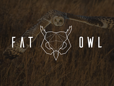 Fat Owl Studio _ Logo Redesign artspam bird fat fat owl lines logo logotype owl sign vector