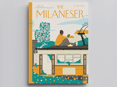 The Milaneser cell animation cover creativestudio design frame by frame illustration italy landscape lobsterstudio lobstertv magazine milan nature urban