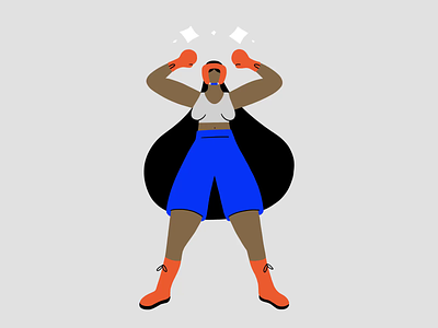 Women are strong! 8th of march animation boxing boxing gloves celebration female illustration power stong strength women
