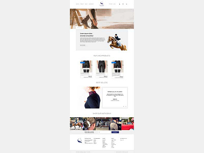 Boutique Equines eCommerce Layout