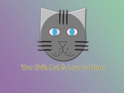 Simple Cat Icon design dribbble graphic design icon illustration logo photoshop ui ux
