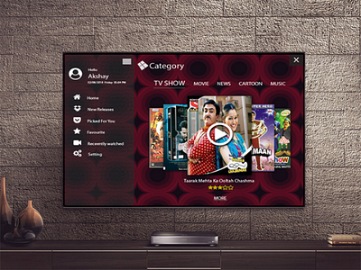 025 TV APP app dailyui design dribbble tv