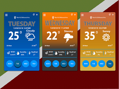 037 Weather App appdesign dailyui design ui ux weatherapp