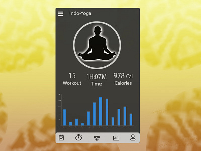 041 Workout Tracker app dailyui dailyui webdesign design dribbble photoshop ui ux workout tracker yoga