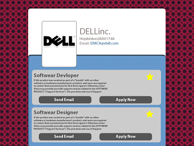 050 Job Listing app dailyui dell design dribbble illustrator job listing photoshop ui ux webdesign