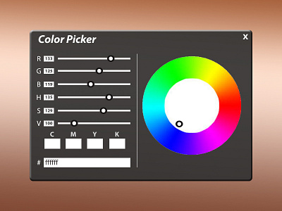 060 Color Picker color picker dailyui design dribbble illustration illustrator photoshop ui ux web web design webdesign