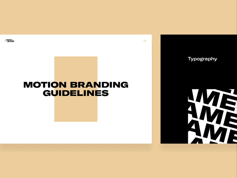 Fresh Island Festival - Motion Branding Guidelines animation branding design guidelines motion graphics web website