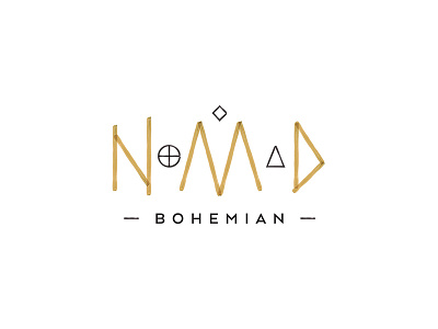 Nomad Bohemian branding typography visual identity