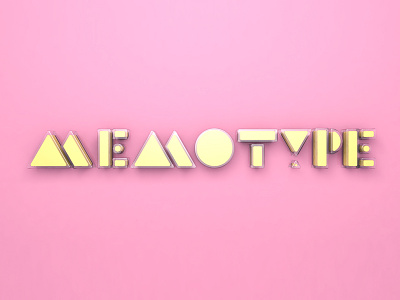 Memotype c4d cinema 4d typography