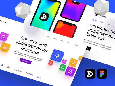 Levitate - Figma 3D scene builder & Presentation templates 3d 3d design 3d mockup animation block branding design desktop graphic design illustration landing logo mobile motion graphics ui