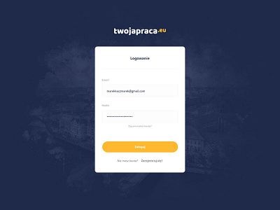 Login page login webdesign