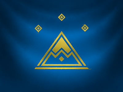 King Under the Mountain erebor flag icon illustration