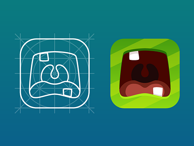 Candy Snatchers App Icon candy icon illustration ios icon monsters mouth