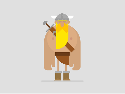 Viking character design illustration viking