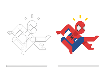 The Amazing Spidey geometric illustration marvel spiderman