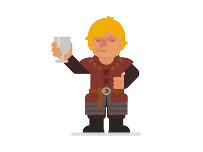 Tyrion Lannister game of thrones tyrion halfman illustration imp wine