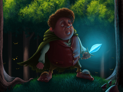 There and Back Again bilbo baggins character design hobbit illustration the hobbit