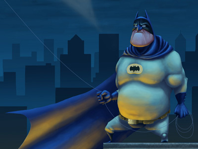 Batman Throwback 1960 adam west batman character design dark knight illustration
