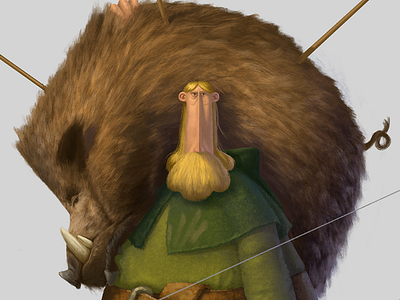 Boar Hunter boar character design hunter illustration medieval