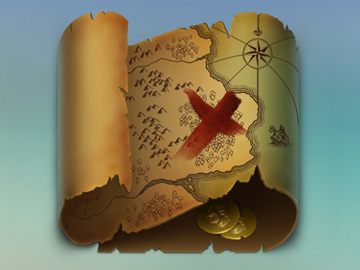 Pirate App coins icon ios map pirate treasure