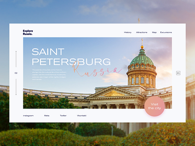 Tourist agency UI Landing Page