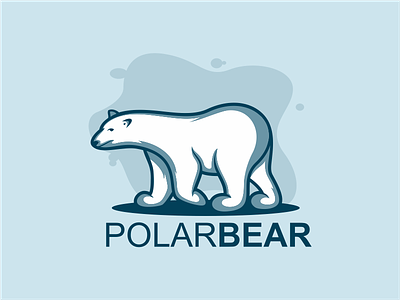 POLARBEAR america animal available company design dribble general ideas illustration instagram logo logoinspirations logoplace polar polarbear thedesignmate vector