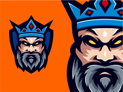 KING ROYAL animation branding character design dribble game gaming graphic design ideas illustration instagram king logo logoinspirations mascot motion graphics royal ui zerologicstudio