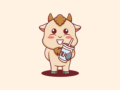 Goat Milk Cartoon Illustrations