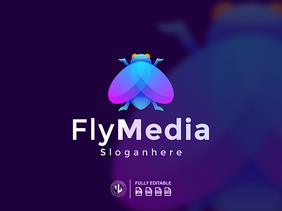 Fly Media Logo Design