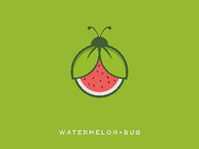 watermelon bug 99d coreldrawx7 dribble ideas instagram logo logoinspirations