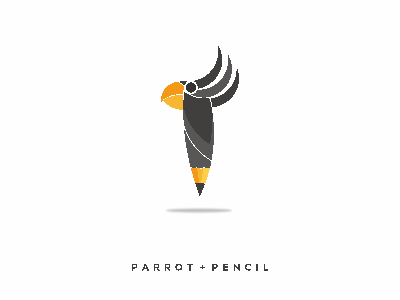 pencil parrot 99d coreldrawx7 dribble ideas instagram logo logoinspirations