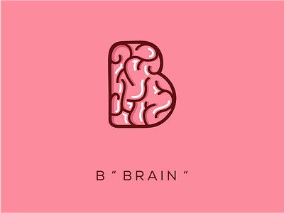 B Brain 99d coreldrawx7 design dribble dualmeaning icon ideas illustration instagram logo logoawesome logoinspirations logoplace thedesignmate vector