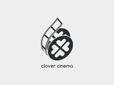 Clover Cinema 99d coreldrawx7 design dribble dualmeaning ideas illustration instagram logo logoawesome logoinspirations logoplace thedesignmate vector