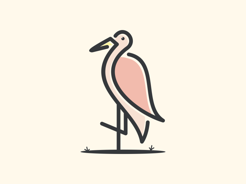 Heron By Zerologicstudio On Dribbble