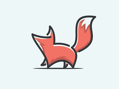 FOX LINE MINIMAL LOGO 99d coreldrawx7 dribble ideas illustration instagram logo logoinspirations thedesignmate vector