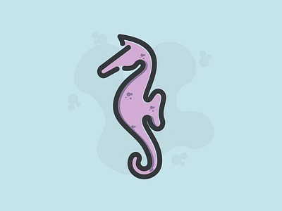 SEAHORSE coreldrawx7 dribble ideas illustration instagram logo logoawesome logoinspirations thedesignmate vector