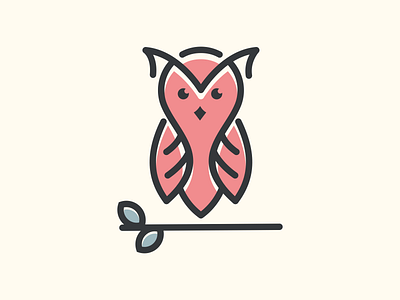 OWL LINE LOGO coreldrawx7 dribble ideas illustration instagram logo logoawesome logoinspirations typography vector