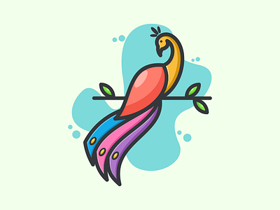 PEACOCK 99d colorful coreldrawx7 design dribble dubai flat forest ideas illustration instagram logo logoawesome logoinspirations nature peacock qatar sale thedesignmate vector