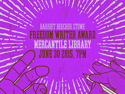 M.Alexander Freedom Writer Award Poster alexander freedom writer award mercantile library poster print we have become vikings whbv