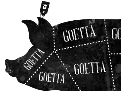 Goetta Pig geotta holidays illustration pig whbv