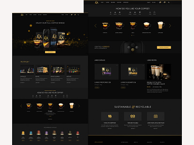 L’OR Digital Platform art direction branding coffee design direction digital ecommerce mobile design ui ui ux uiux user interface uxui web design