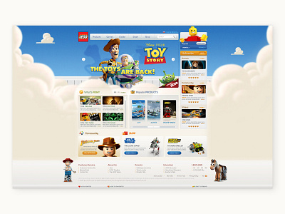 Lego.com art direction branding design design direction digital mobile ui ui uiux ux web design