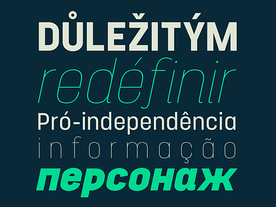 Project Sans custom type fonts type type design typography