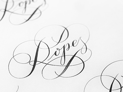 Ropes calligraphy flourishes hand lettering lettering writing