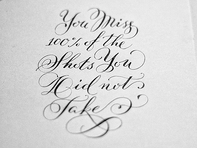 Quote calligraphy flourishes hand lettering ink lettering pen swirls writing