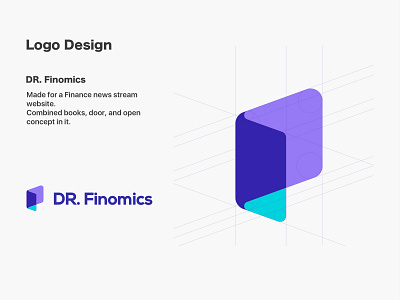 Logo Design ▴ DR. Finomics design finance logo logo desing logodesign purple website