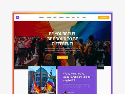 Right.LGBTQ+ concept design grid layout minimal ui web webdesign