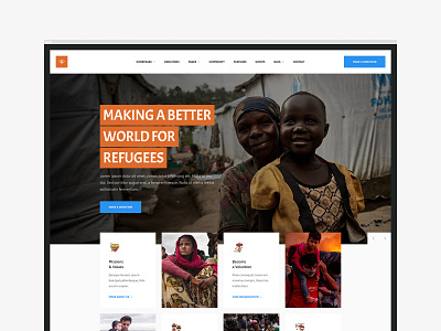 Right.Refugees concept design grid layout minimal ui web webdesign