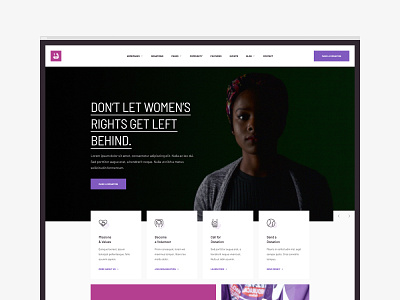 Right.Women concept design grid layout minimal web webdesign