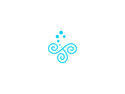 Symbol - Triskle Urban Spa blue graphic design logotype design logotype symbol icon logo logomarca design graphic